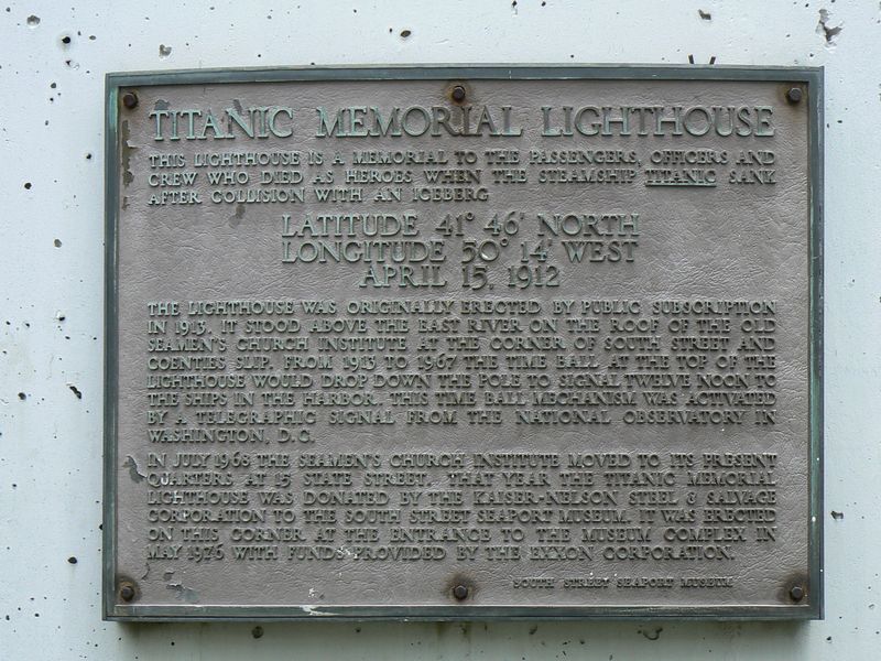 Titanic Memorial Lighthouse: Titanic Memorial Lighthouse 1
